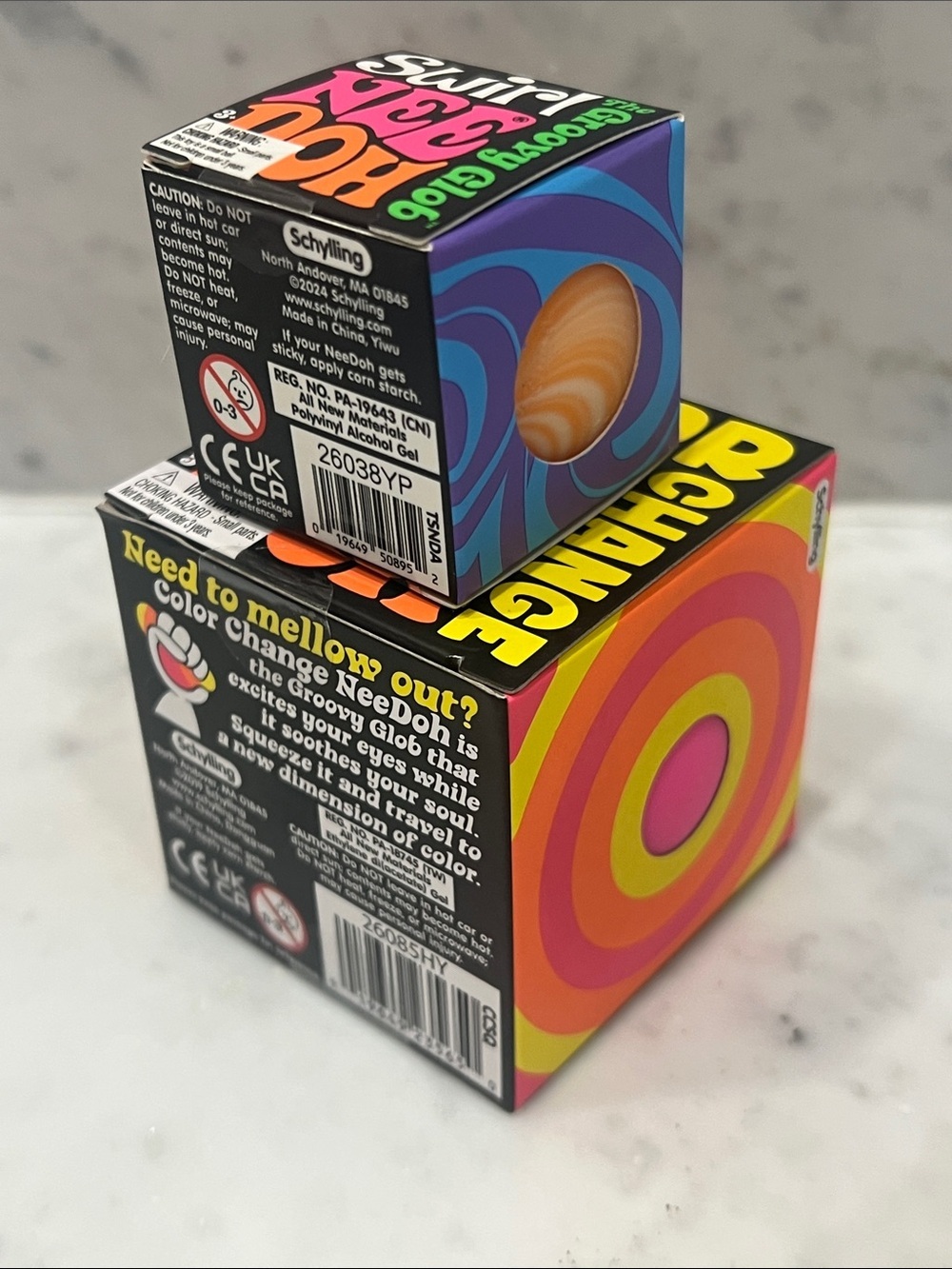 Needoh Color Change and The Groovy Glob Orange Swirl - Picture 4 of 6